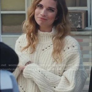 Isabel Marant | cream cropped knit sweater